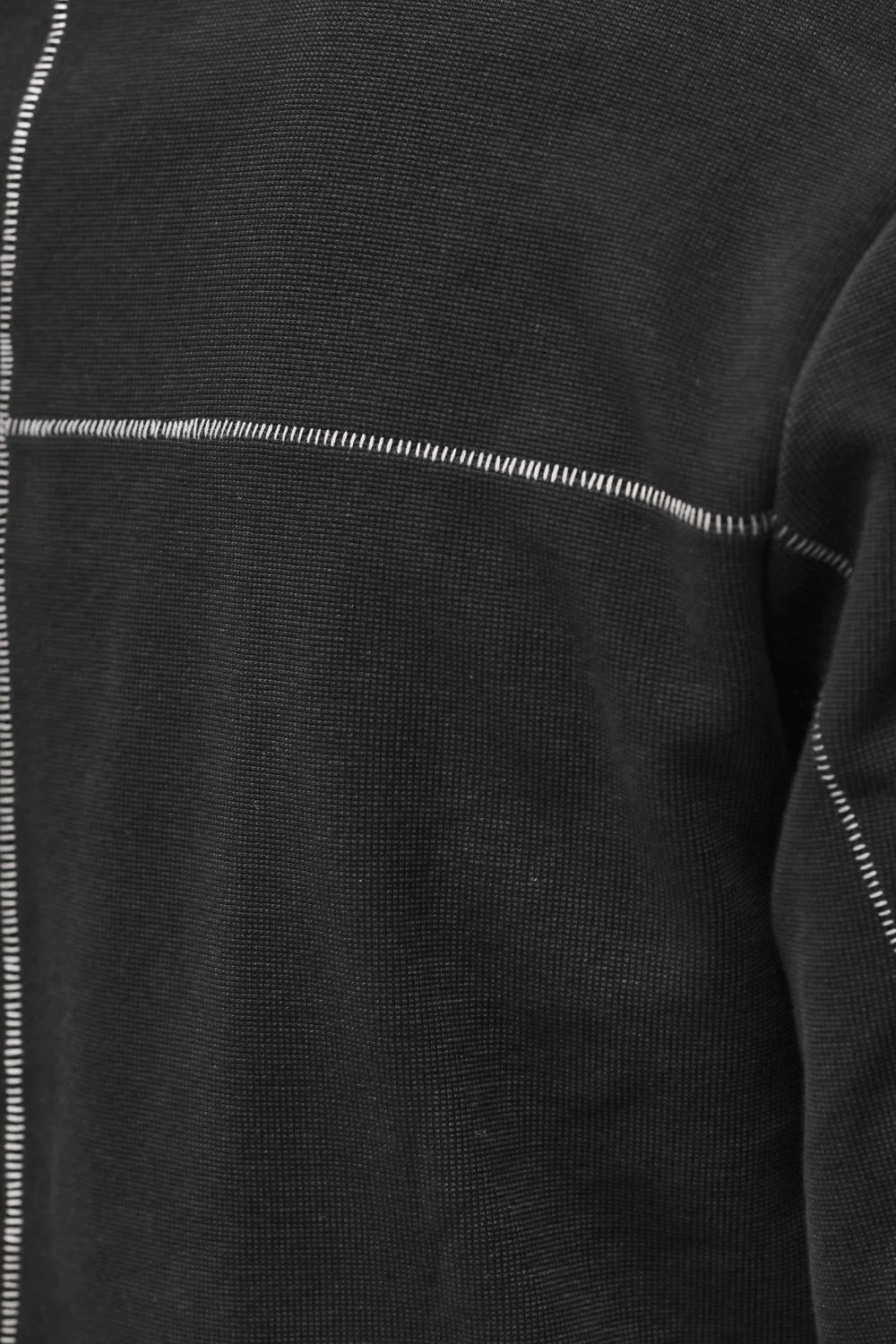 BLACK LONG SLEEVE TEXTURED T-SHIRT MTS 1001