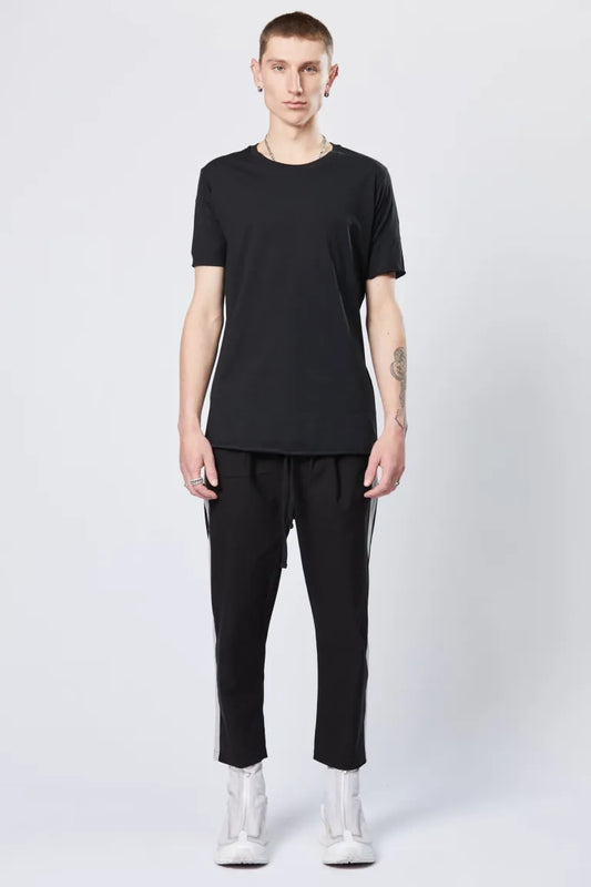 Black Round Neck Short Sleeve T-shirt MTS 784