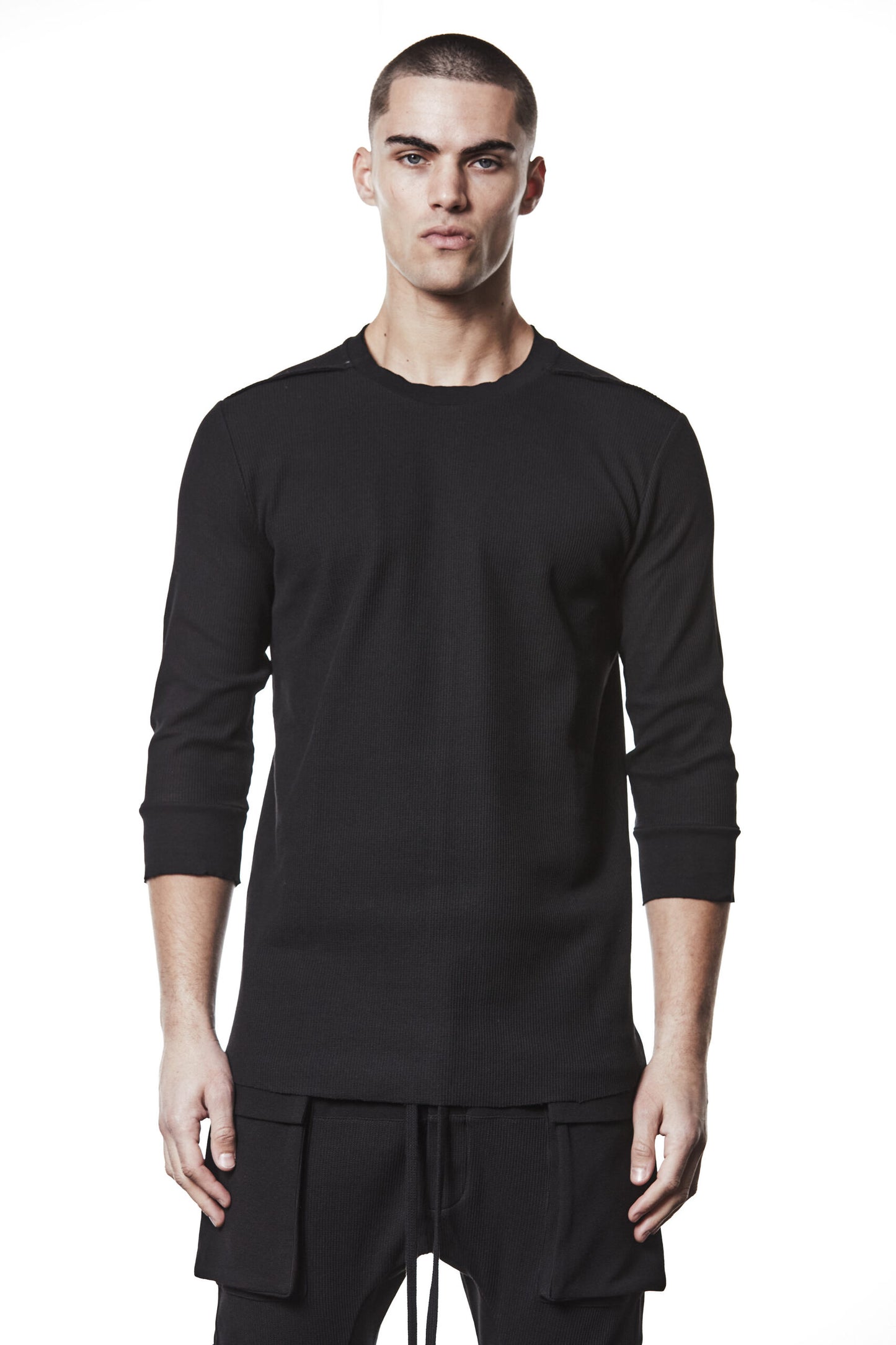 Black 3/4 Sleeve T-shirt MTS 895