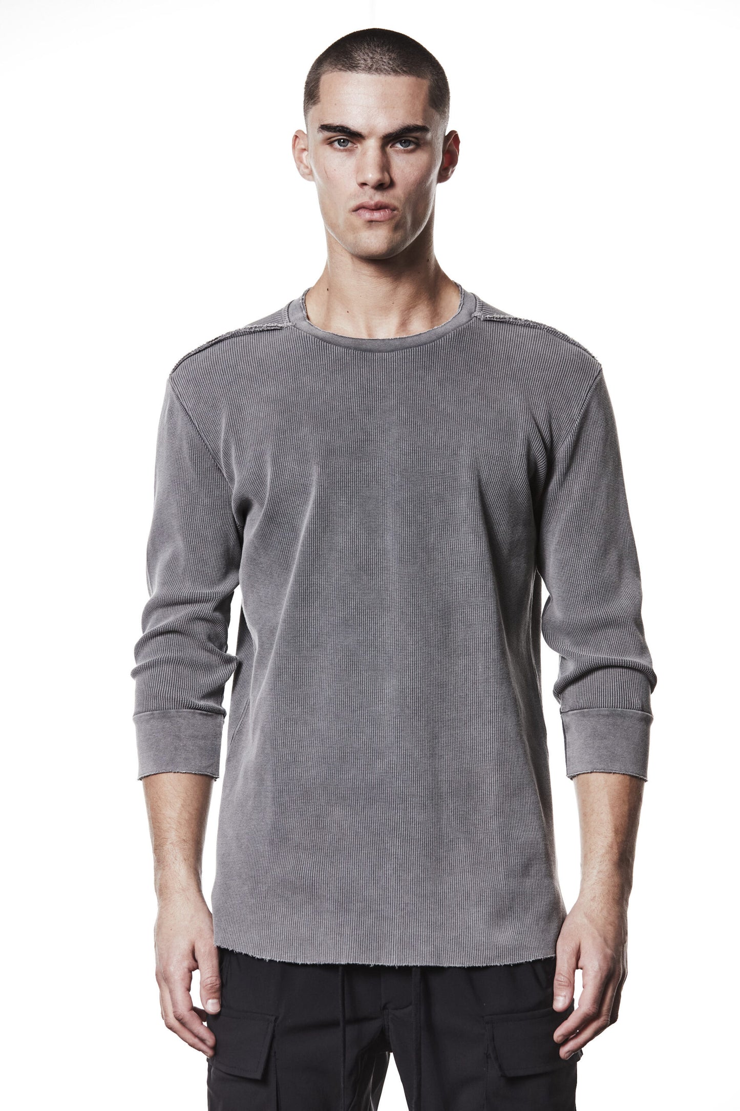 Used Grey 3/4 Sleeve T-shirt MTS 895
