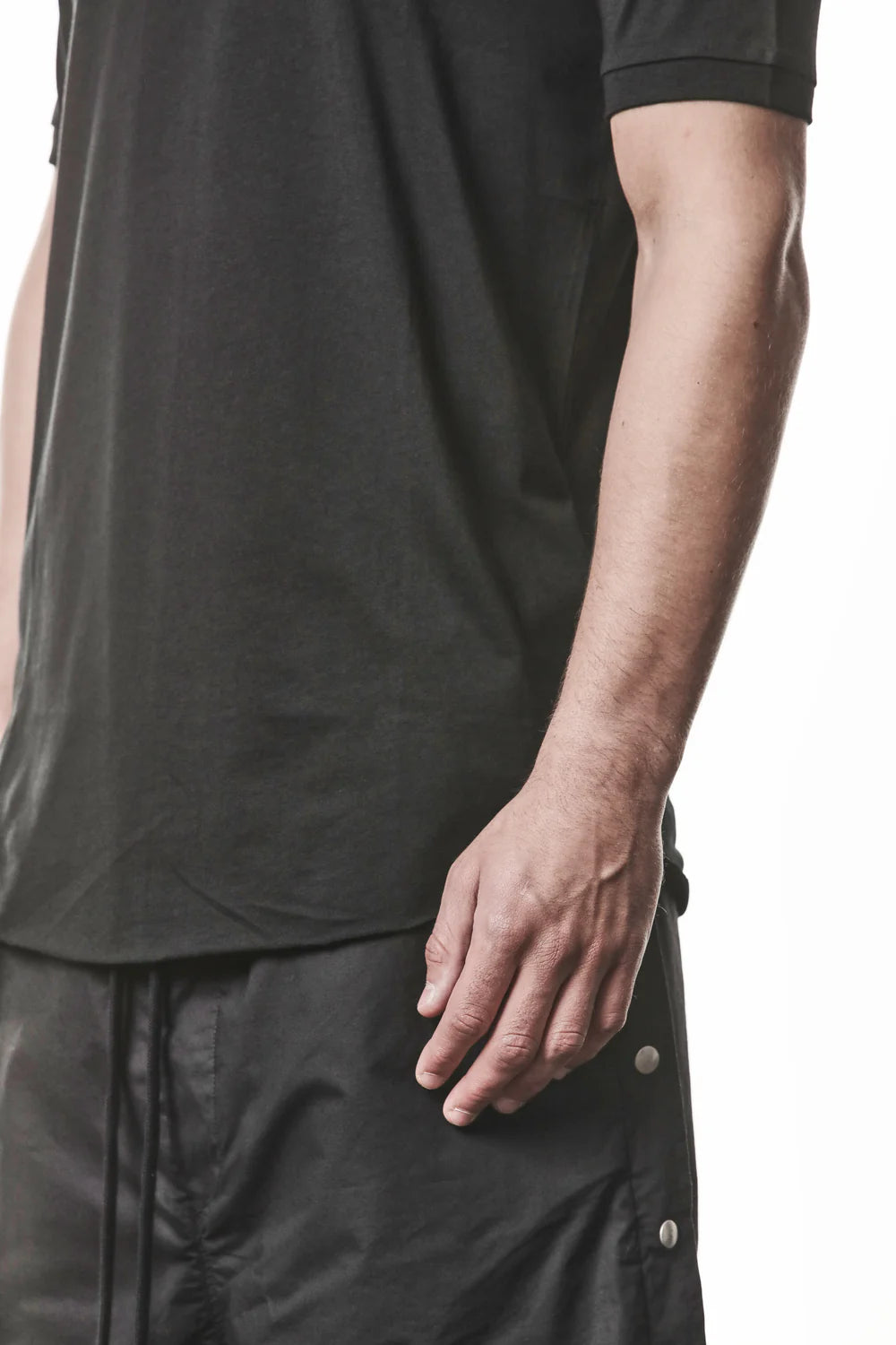 Black Round Neck Cotton Modal T-shirt MTS 937