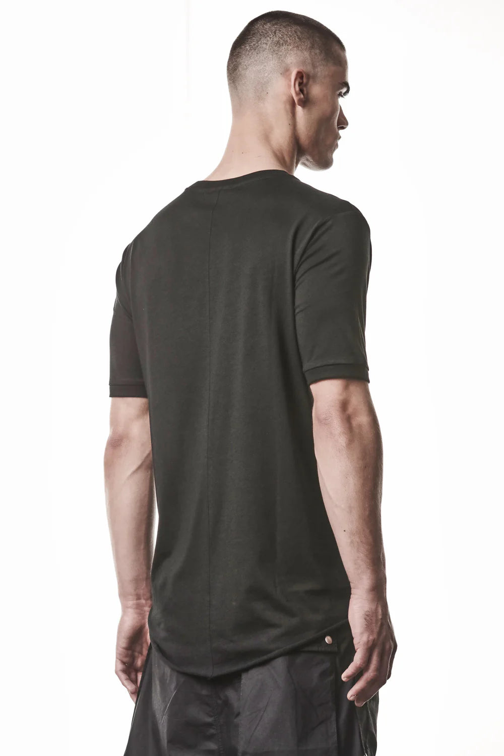 Black Round Neck Cotton Modal T-shirt MTS 937