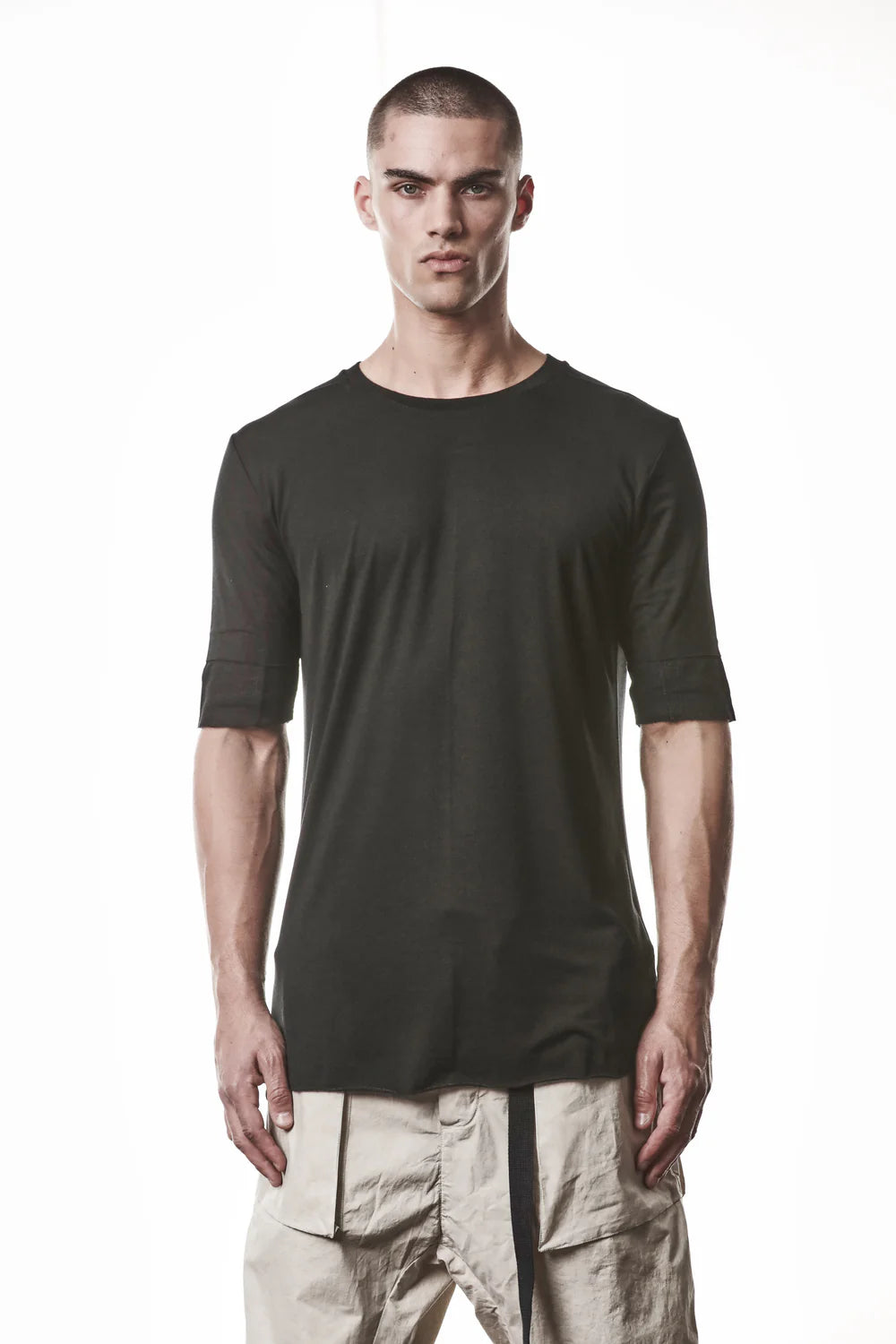 Black Round Neck Modal T-shirt MTS 940