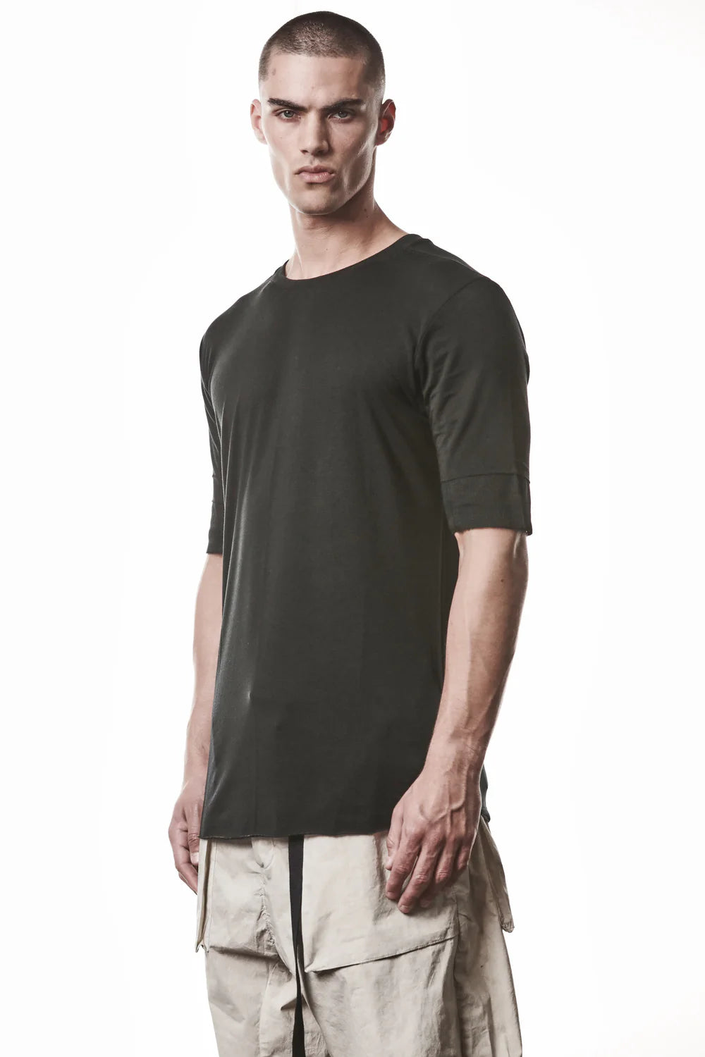 Black Round Neck Modal T-shirt MTS 940