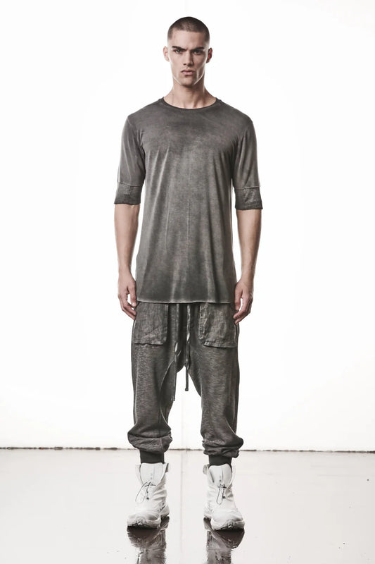 Cold Dye Grey Round Neck Modal T-shirt MTS 940