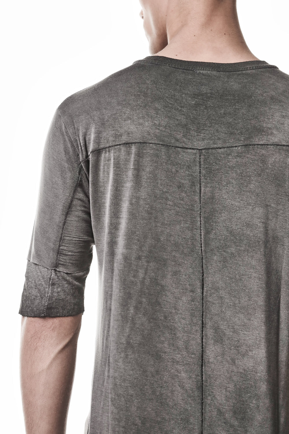 Cold Dye Grey Round Neck Modal T-shirt MTS 940
