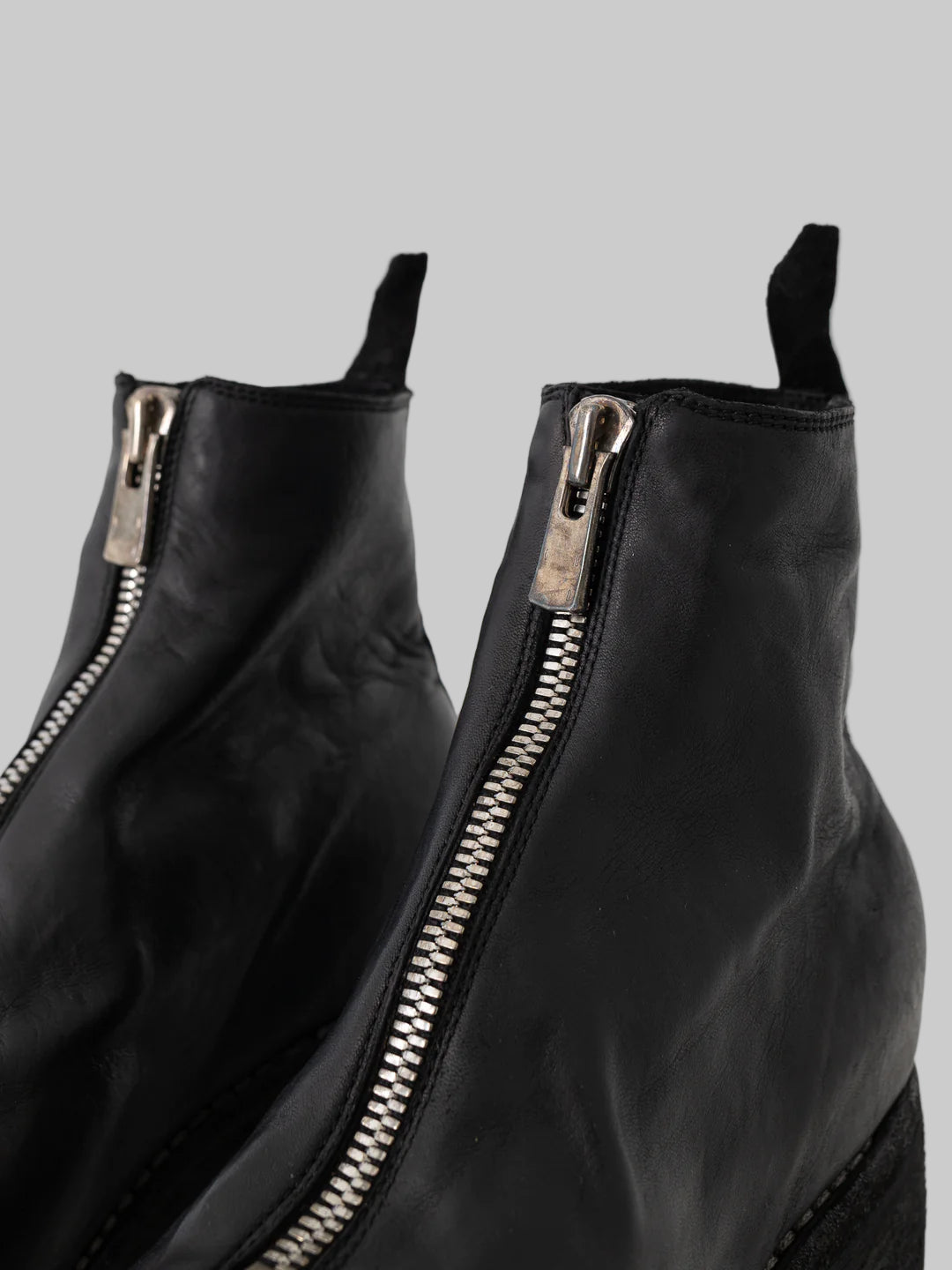 Black Front Zip Boots PL1V – The Archive Black Front Zip Boots PL1V – The Archive