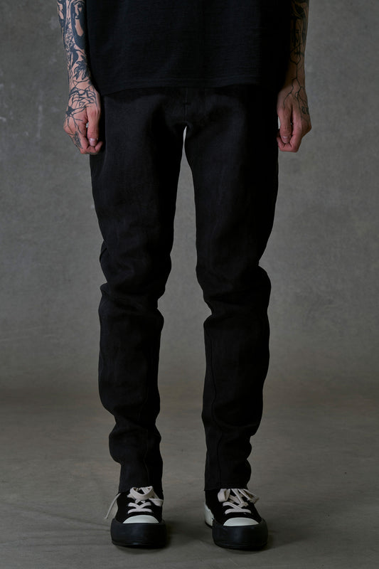 Stone Washed Black Slim Washi Pants