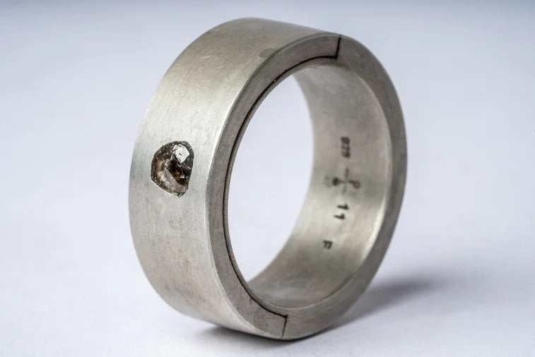 Sistema Ring 0.2 CT Tiny Faceted Diamond Slab 9mm 1801-7-DA+FCDIA