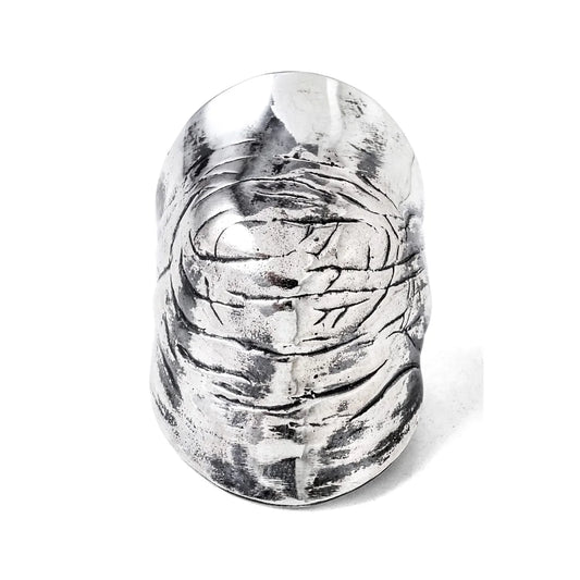 Sterling Silver Wrinkles Knuckle Finger Ring