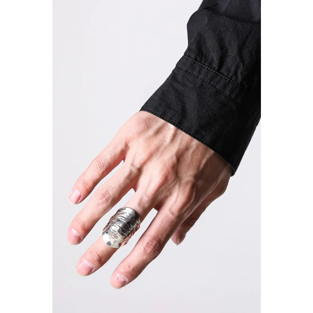 Sterling Silver Wrinkles Knuckle Finger Ring