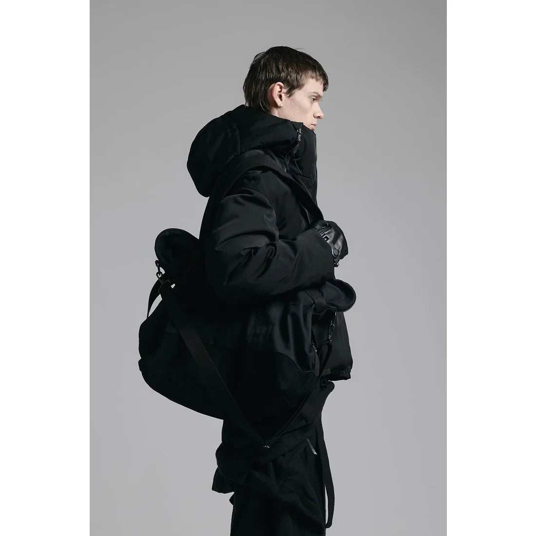 Black Denim Travel Bag
