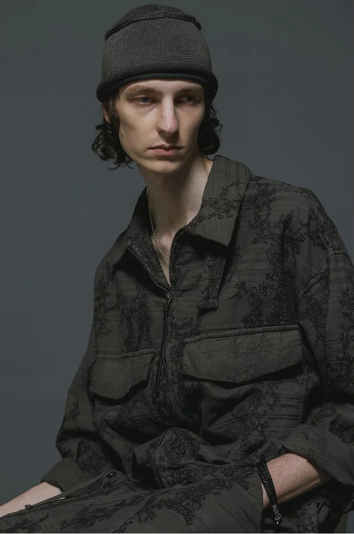 Cotton Linen Knit Beanie