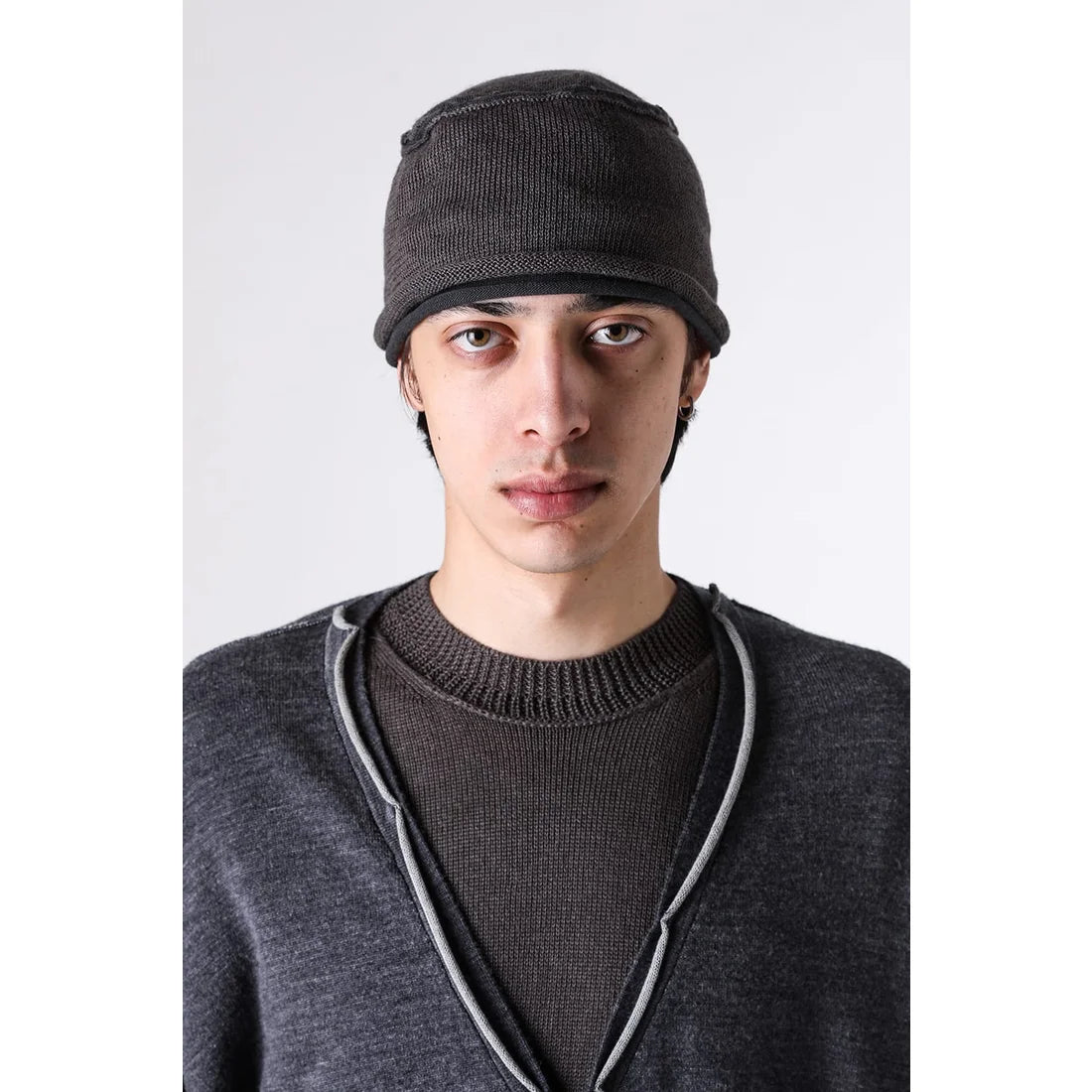 Cotton Linen Knit Beanie