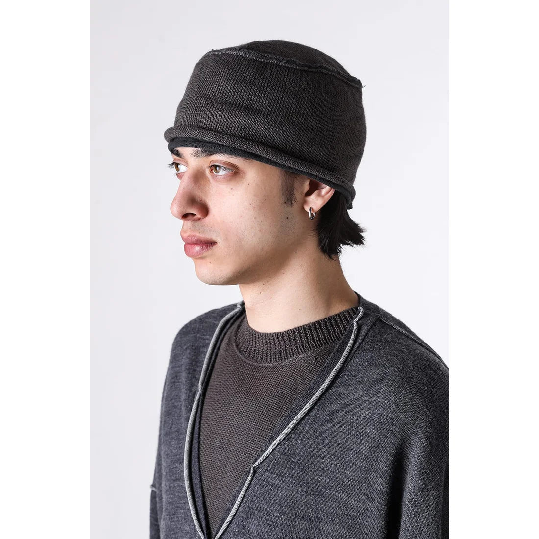 Cotton Linen Knit Beanie