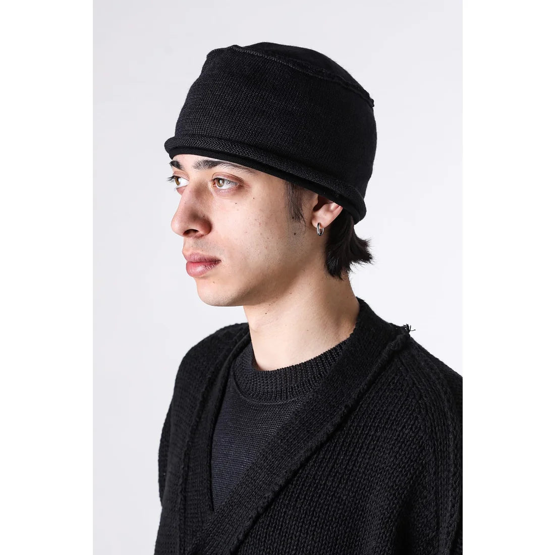 Cotton Linen Knit Beanie