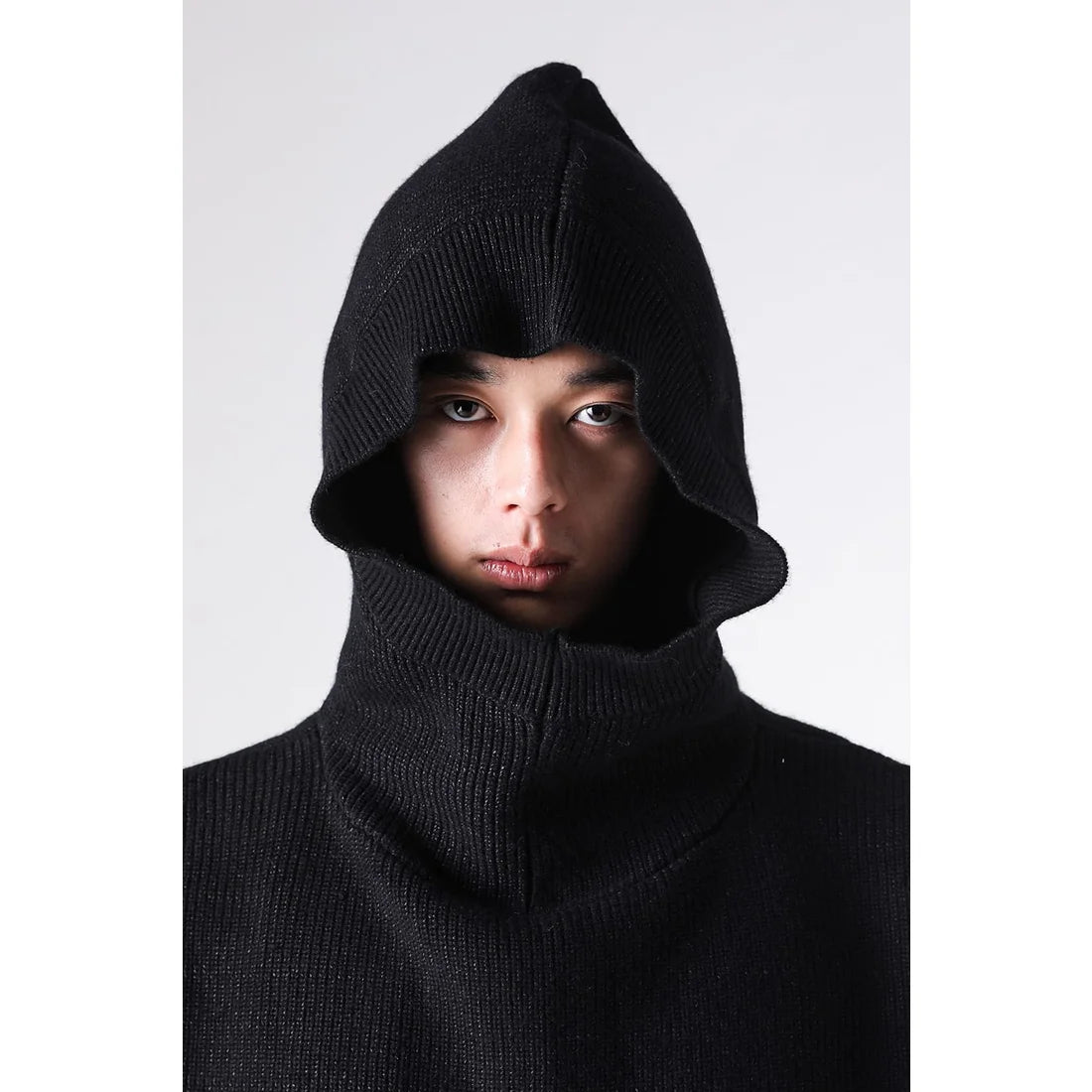 BLACK KNIT BALACLAVA
