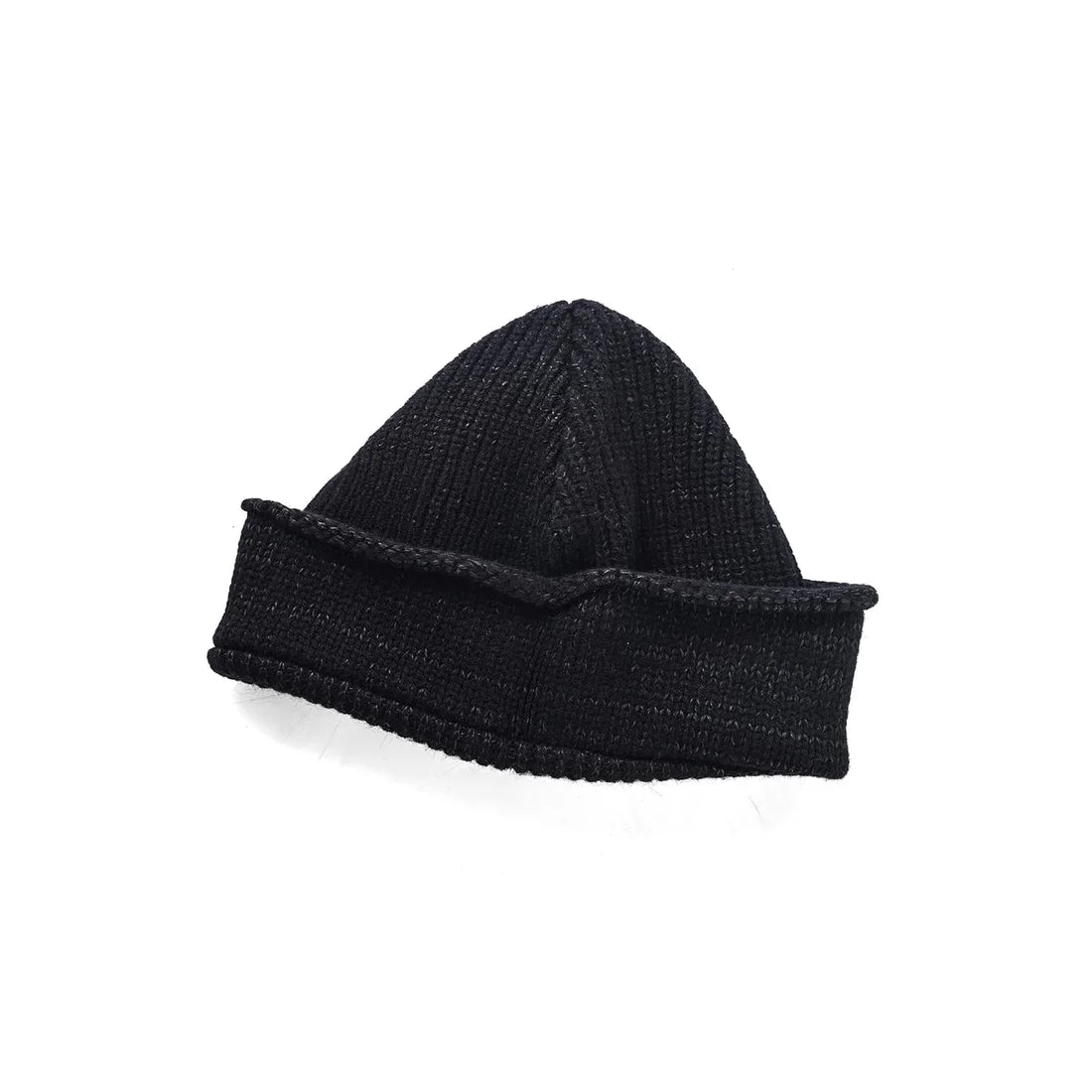 BLACK KNIT BEANIE