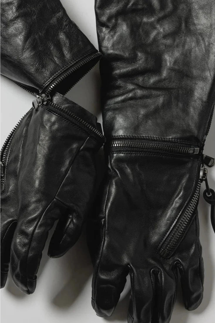 Black The Viridi-anne Collaboration Horse Leather Long Glove