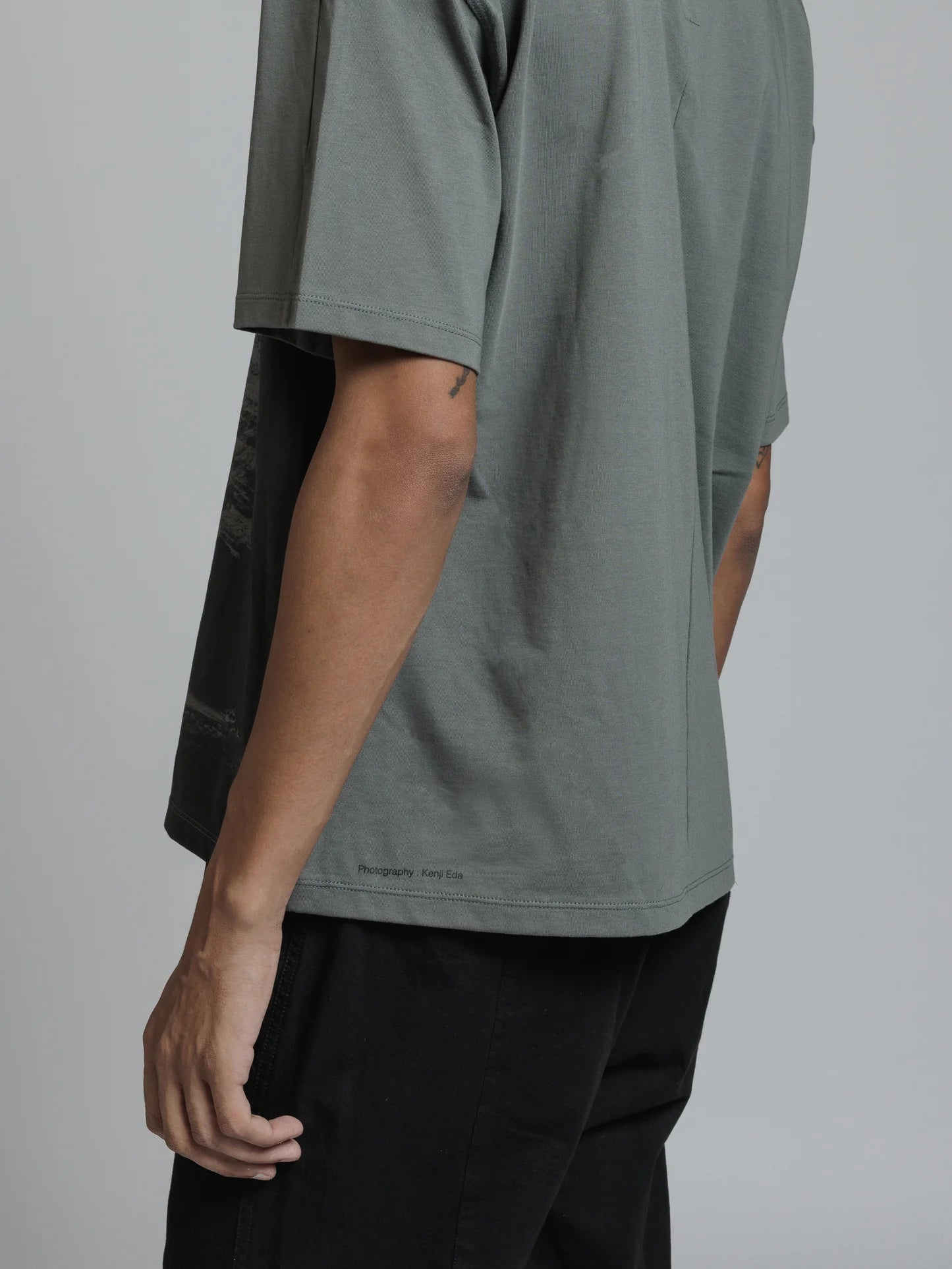 Grey Printed Landscape T-shirt