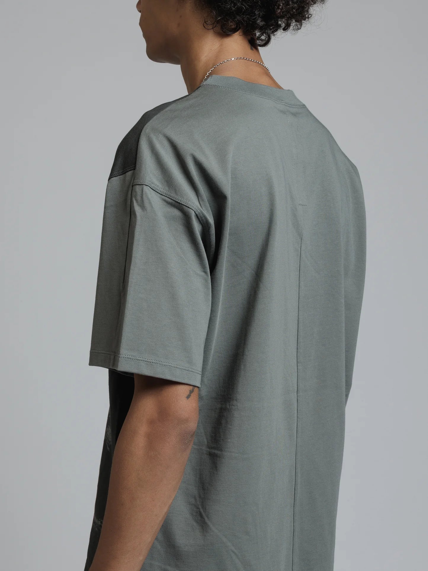 Grey Printed Landscape T-shirt