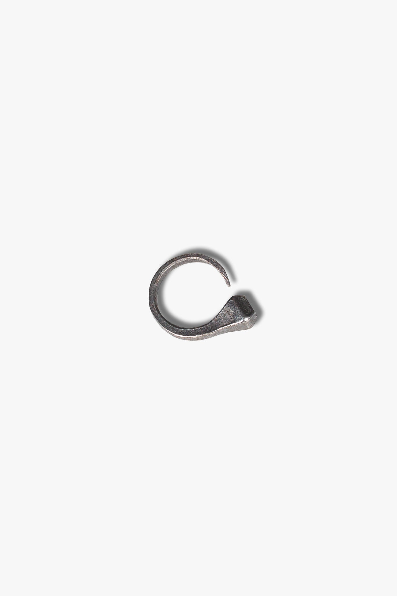 Oxidized Silver Horse Nail Ring by Carol Christian Poell