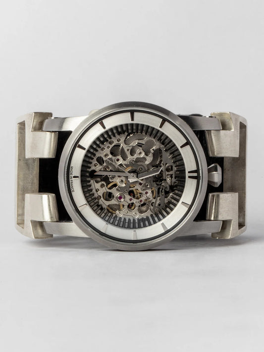 P4—FOB Watch #426 Hyperstrap-T Buckle Silver Skeleton MA-NG