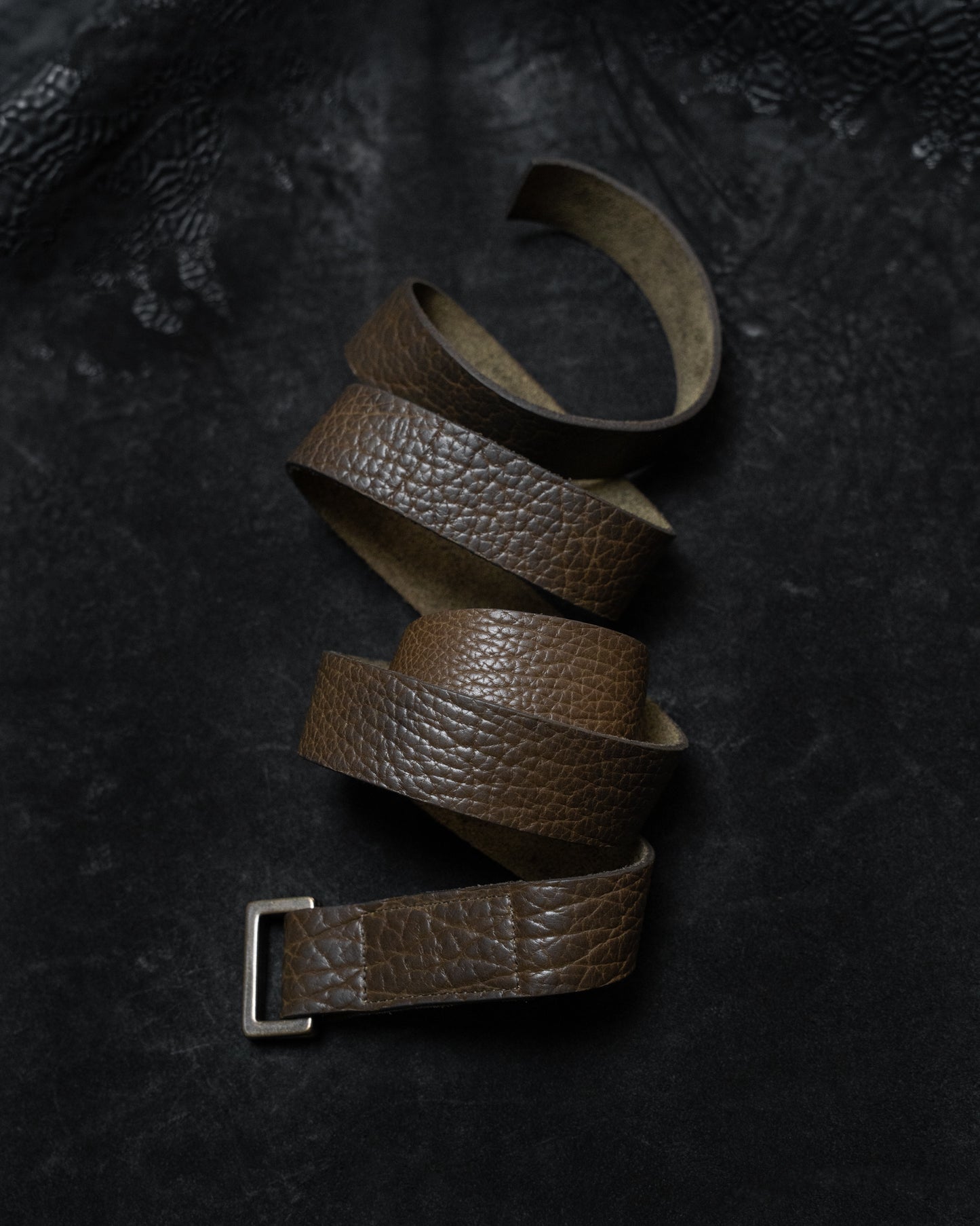 Shrunken Bison Leather ARO Belt