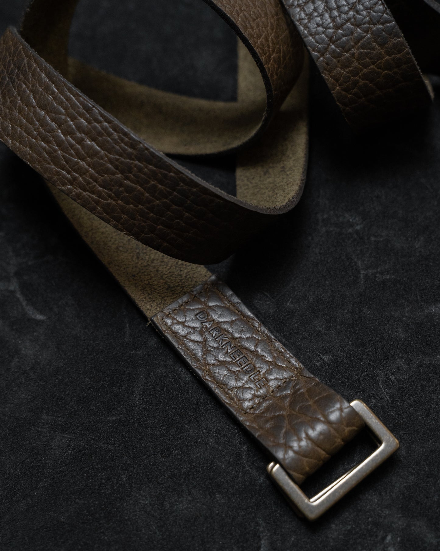 Shrunken Bison Leather ARO Belt