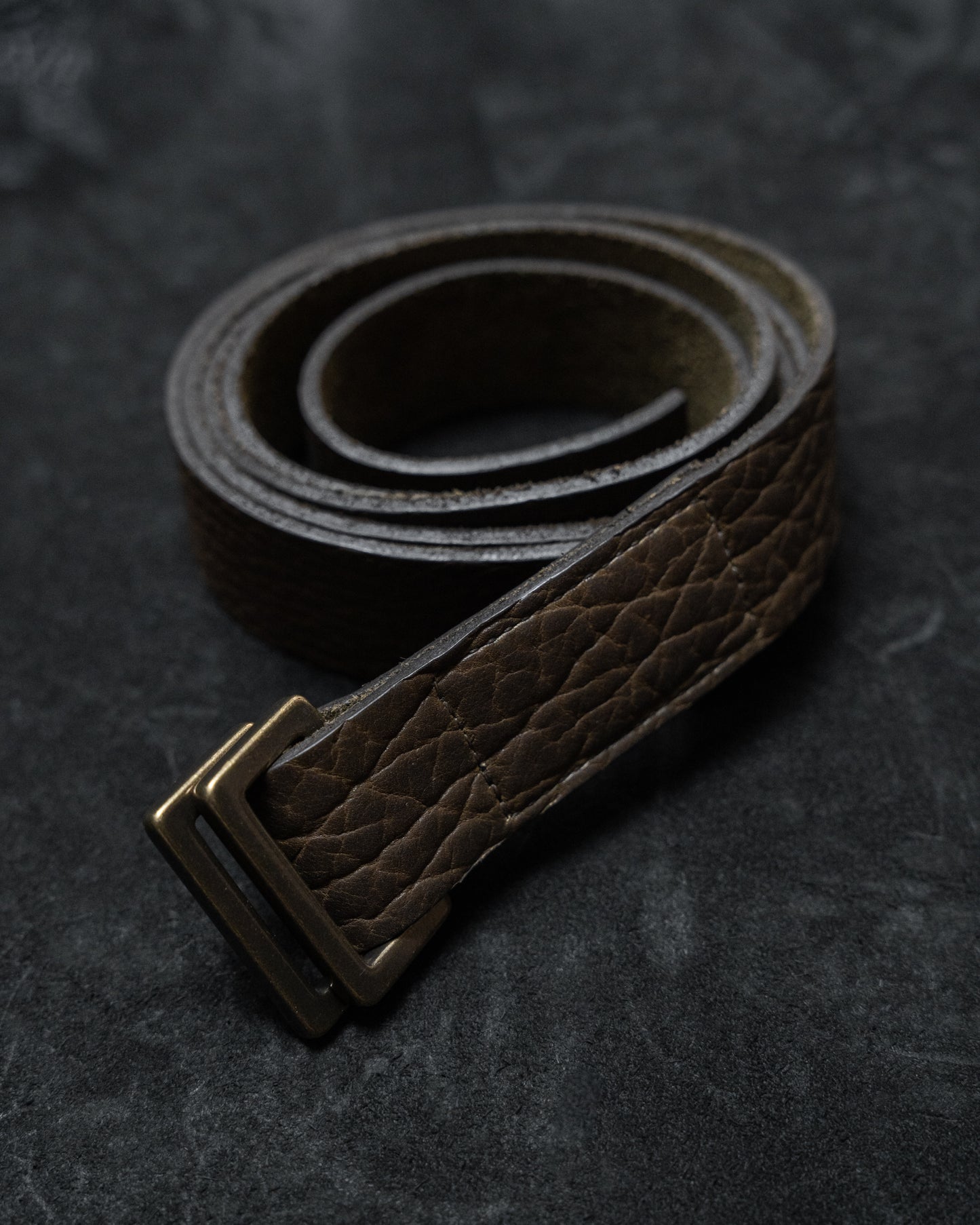 Shrunken Bison Leather ARO Belt