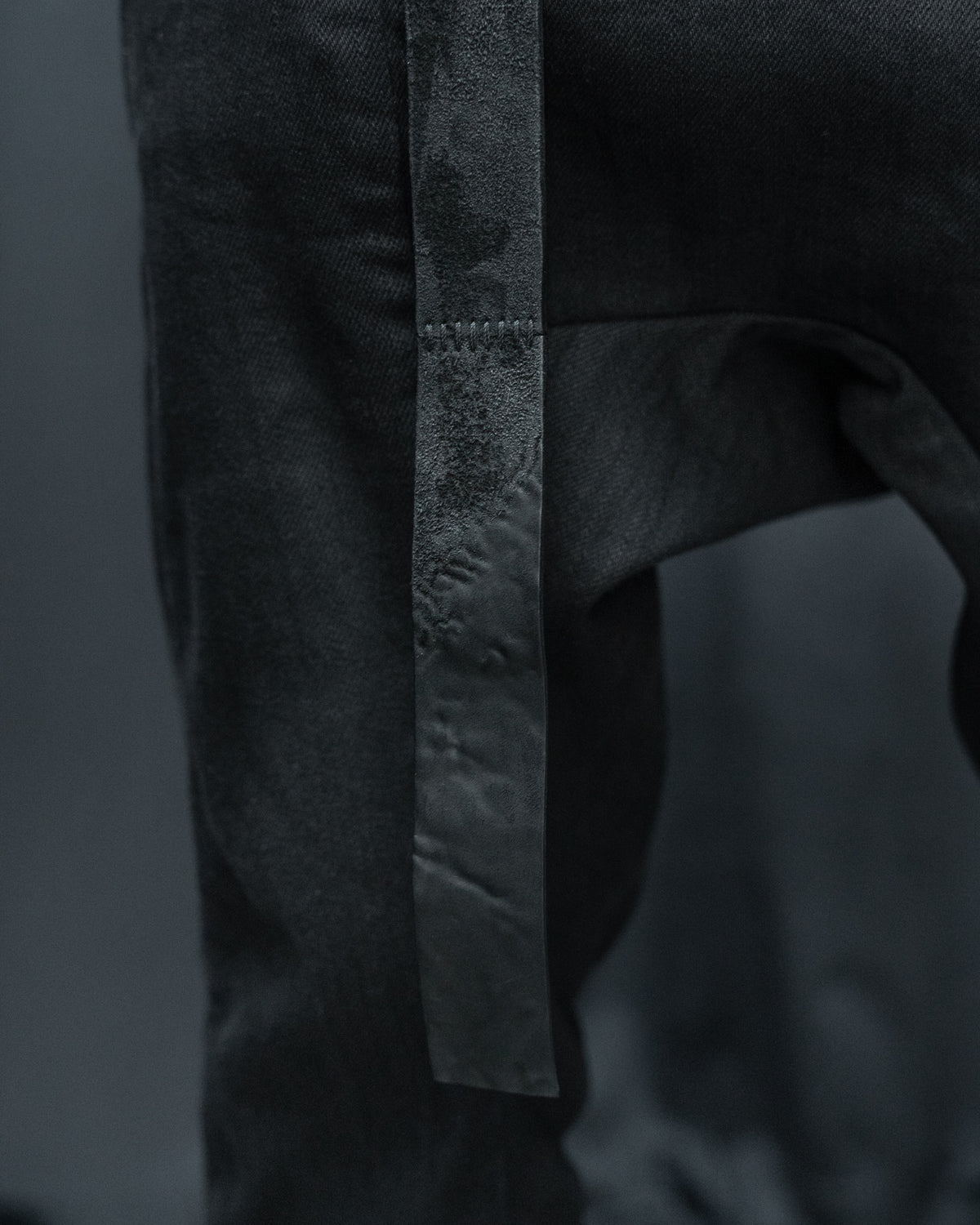 Italian Horse Culatta Panel-Stitched Leather Aro Belt