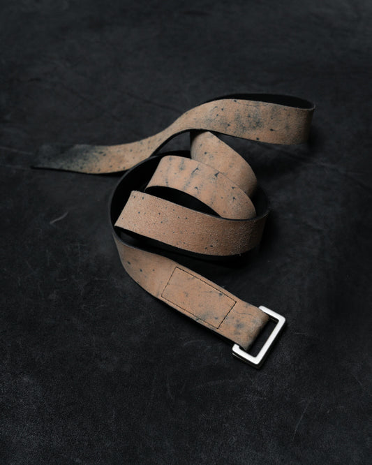 Marbled Horse Culatta Leather Aro Reversible Belt
