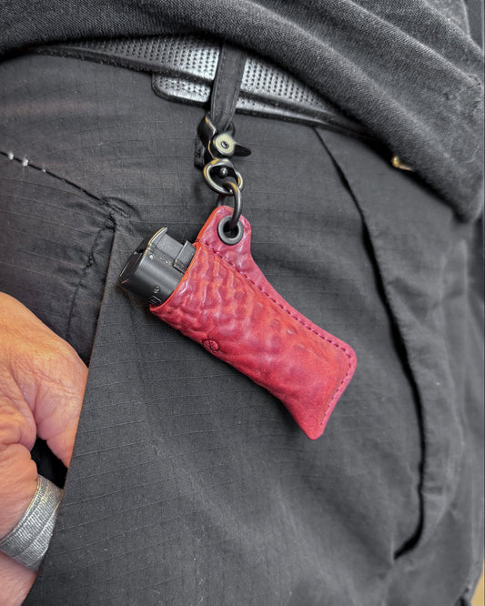 Red Culatta Horse Lighter Case
