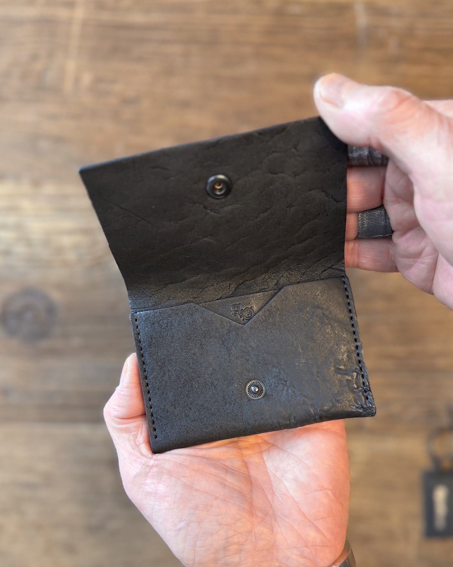 Black Culatta Horse Snap Card Holder