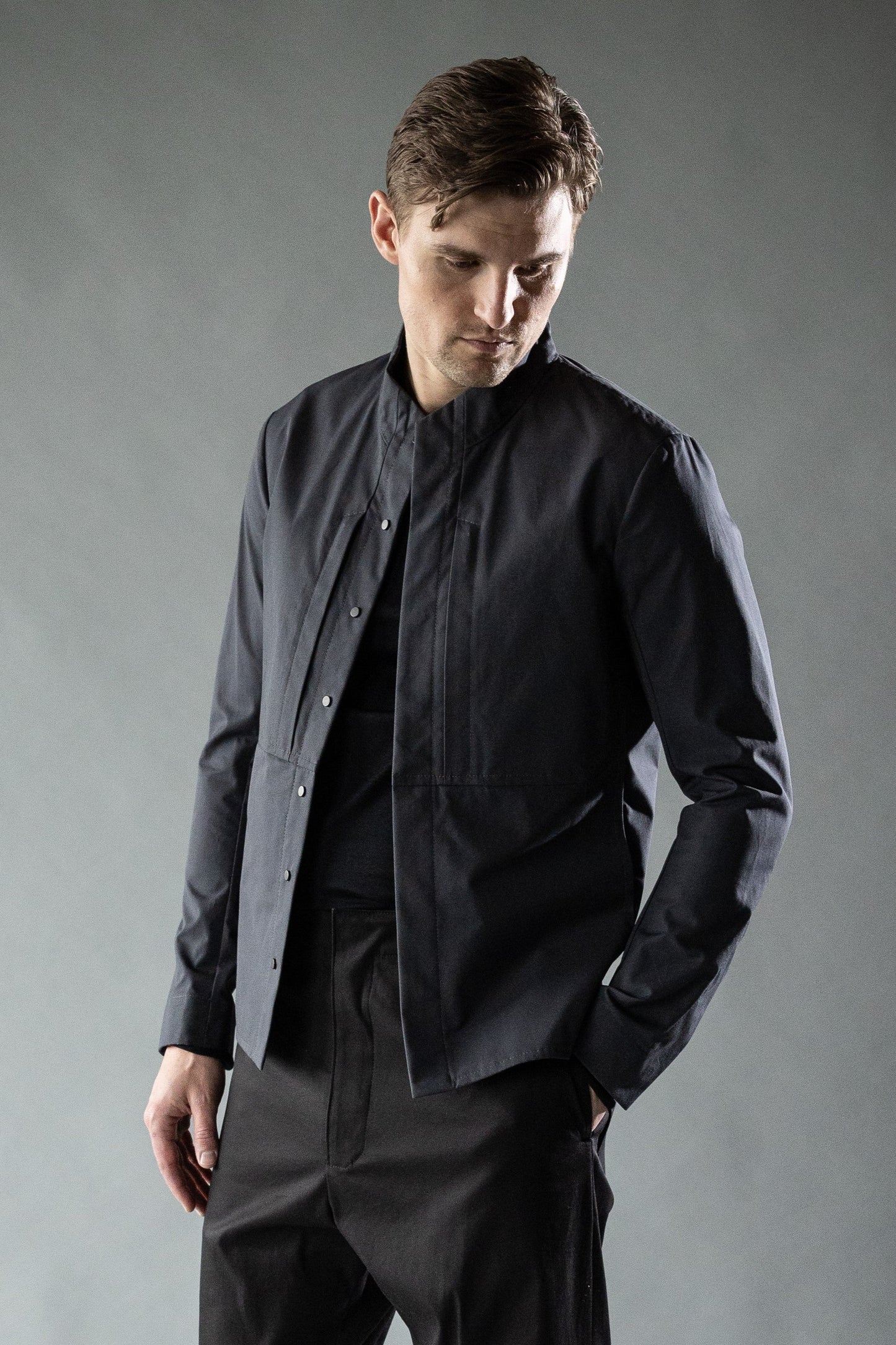 Night Sky Midnight Black COMPOUND OVERSHIRT