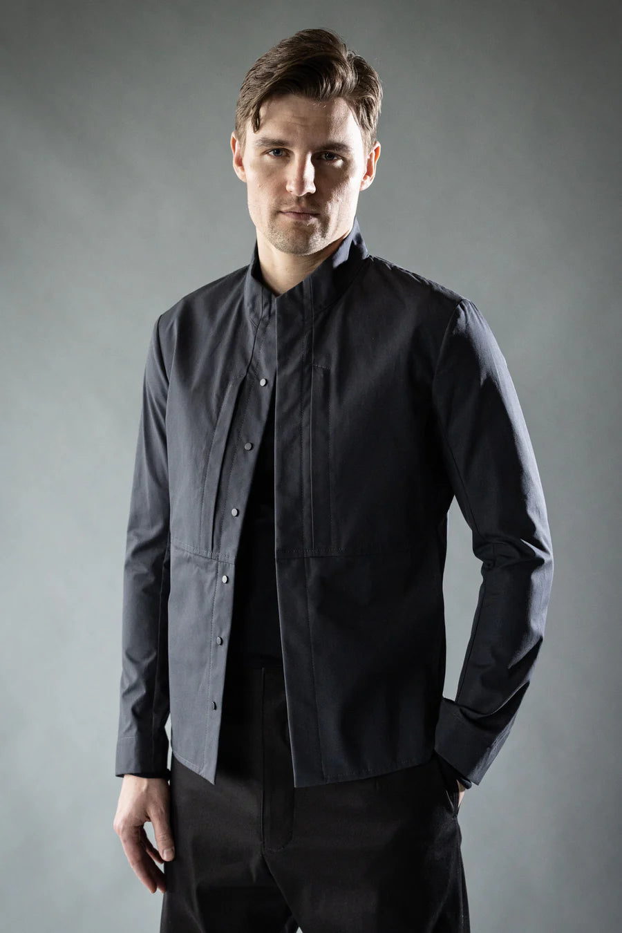 Night Sky Midnight Black COMPOUND OVERSHIRT