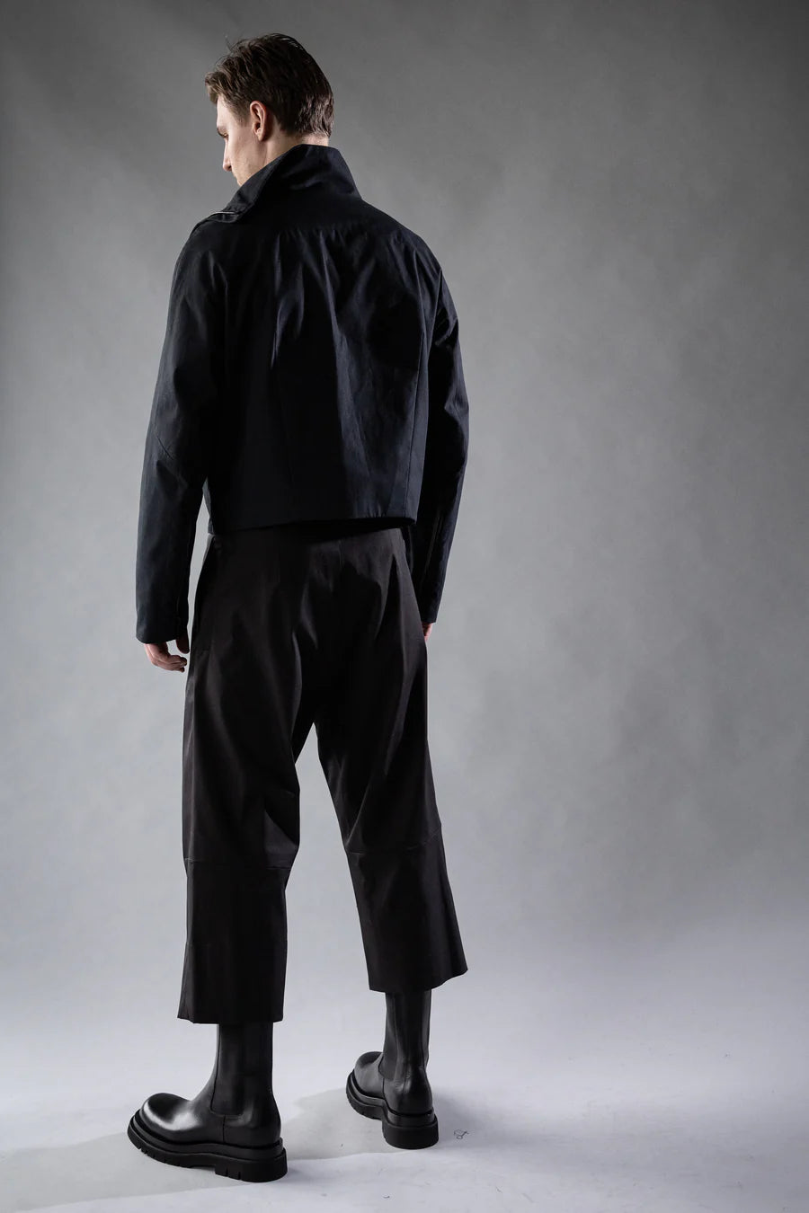 Black Ventile Cotton Amplitude Popover