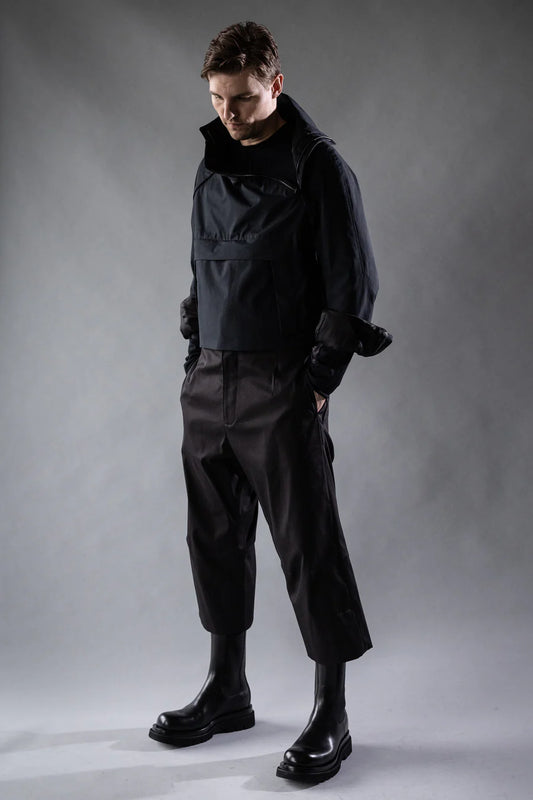 Black Ventile Cotton Amplitude Popover