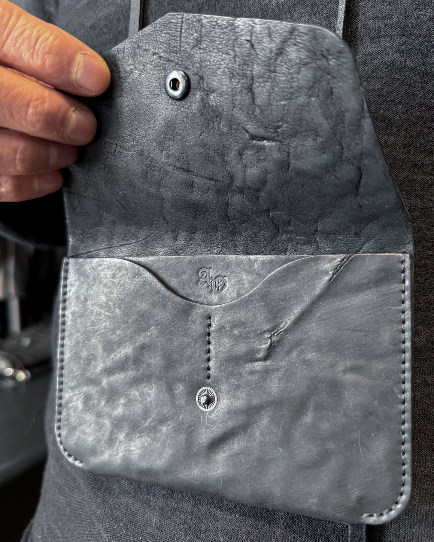 Black Culatta Horse Travel Wallet