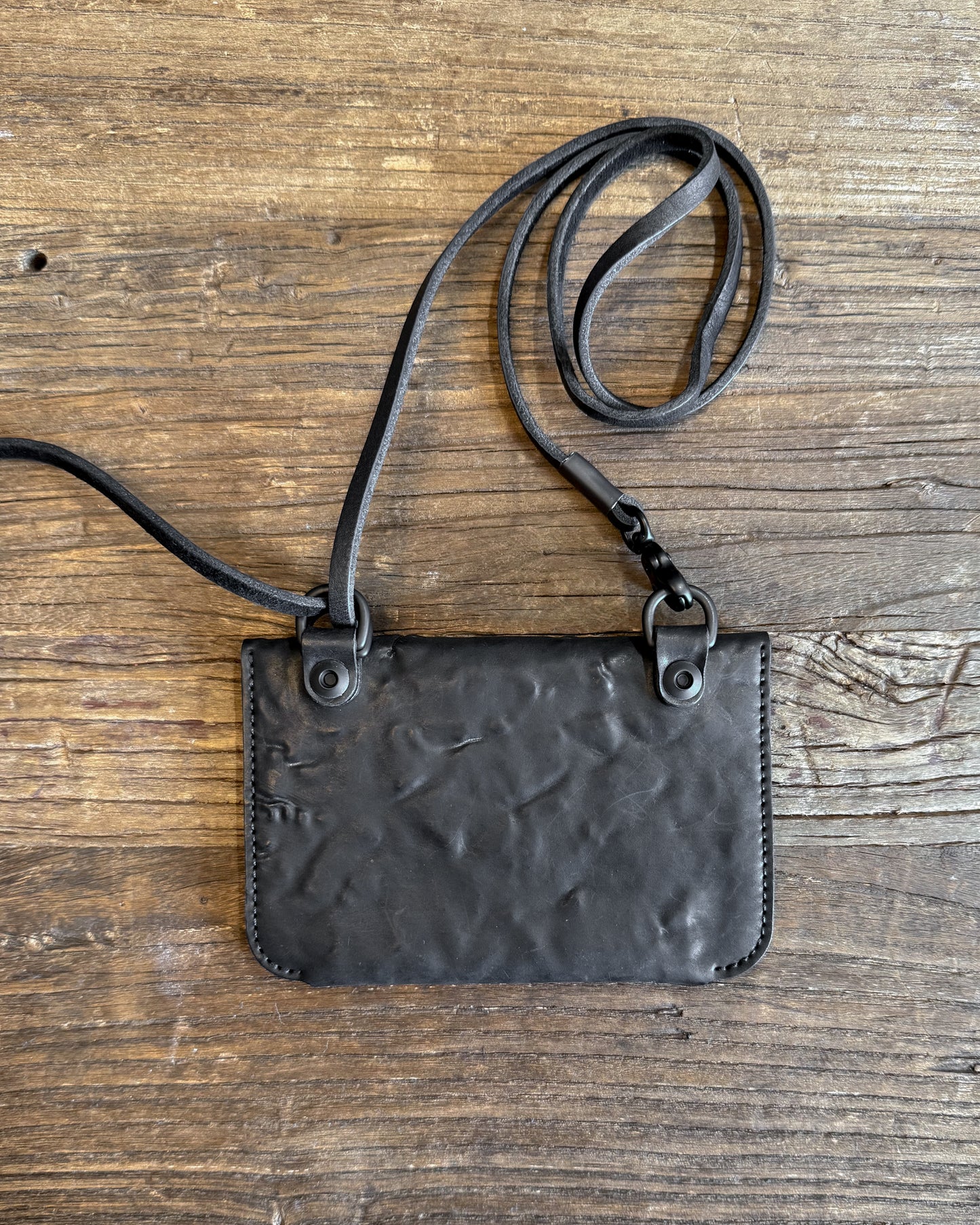 Black Culatta Horse Travel Wallet