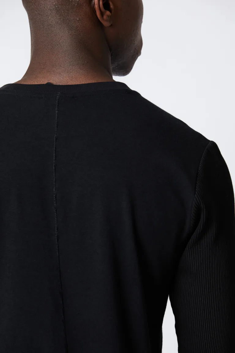 Black Round Neck Long Sleeve T-Shirt MTS 676