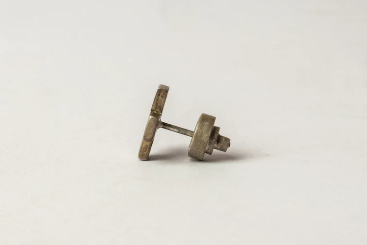 Plus Earring 0.2 CT Diamond Slab 12mm 1035-2-DA+DIA