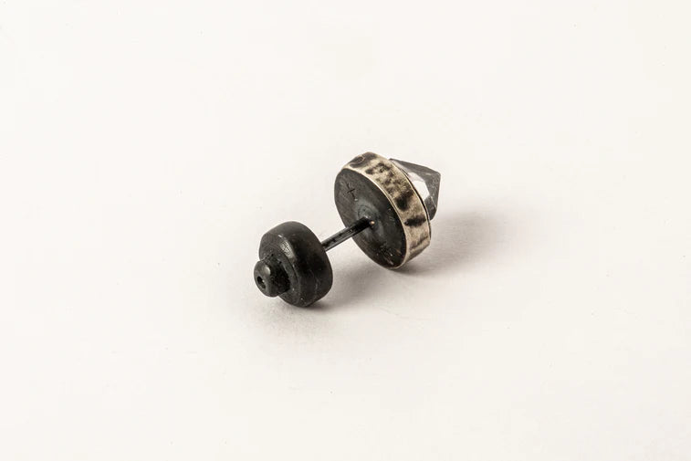 Stud Earring Fuse 9mm Herkimer Spike 1235-6-KA10KW+HER