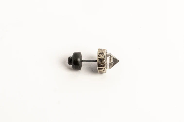 Stud Earring Fuse 9mm Herkimer Spike 1235-6-KA10KW+HER